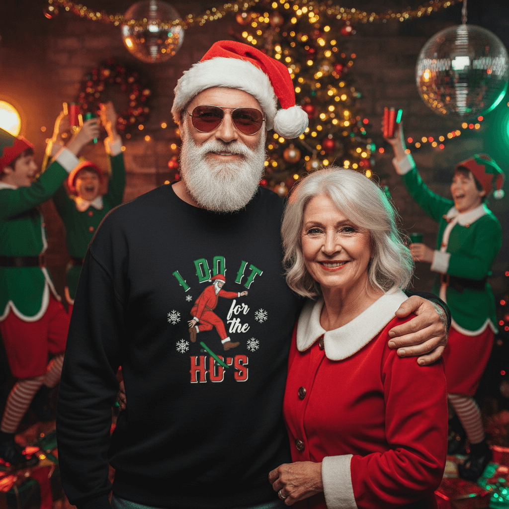 "Do it for the Ho's" Santa Sweatshirt - 4LibertyShop.com