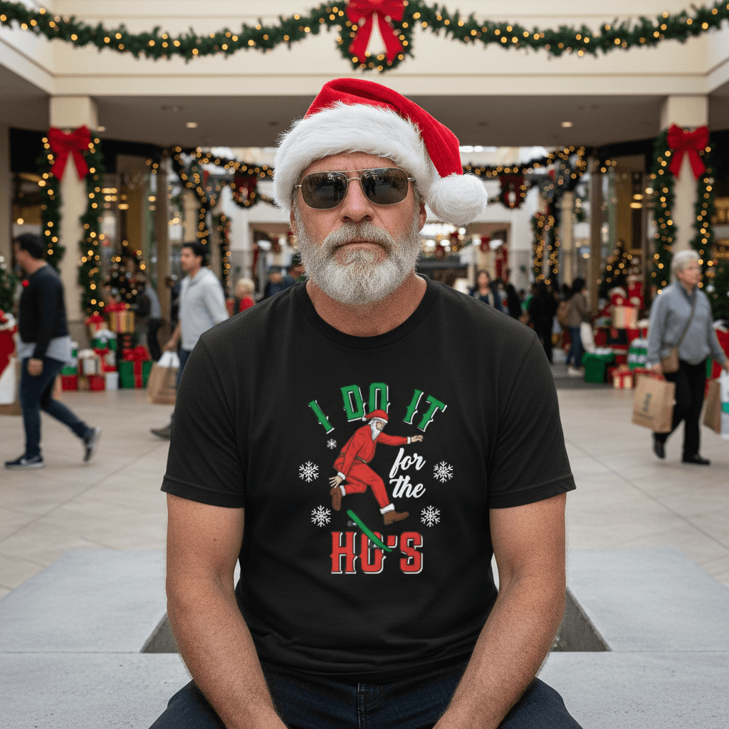 "Do it for the Ho's" Santa T-shirt - 4LibertyShop.com