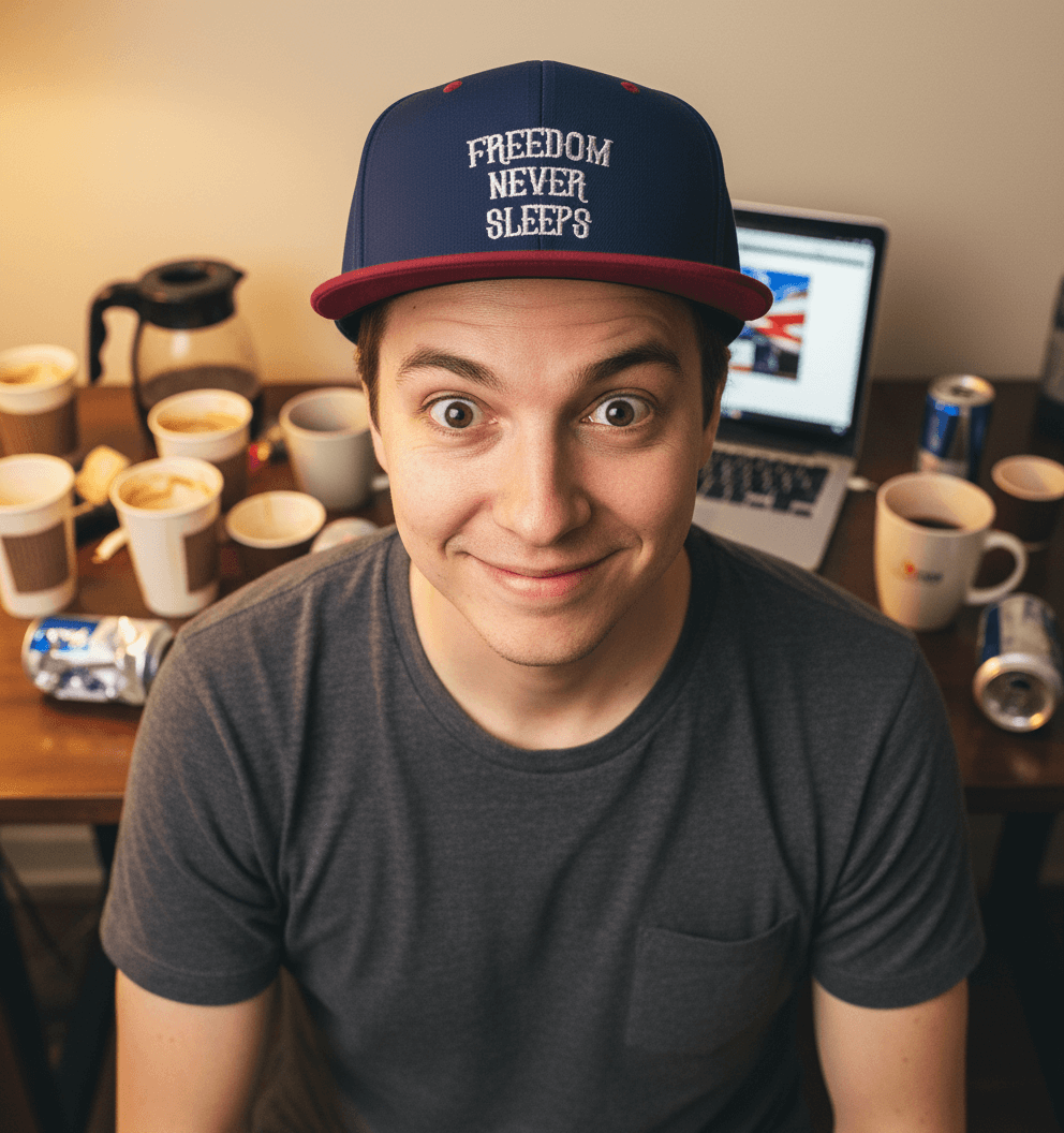 Freedom Never Sleeps - Flat Bill Snapback