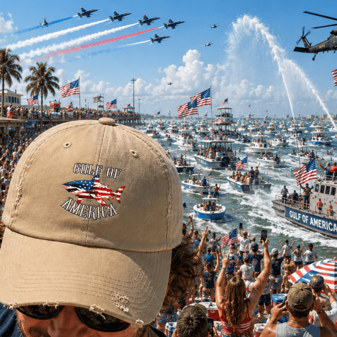 Gulf of America Shark Hat - 4LibertyShop.com