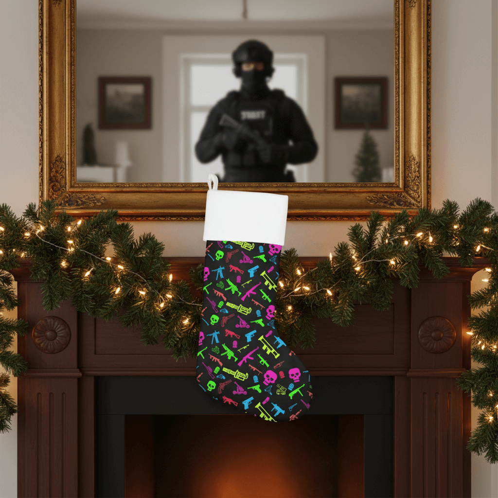 Guns and Skulls Holiday Stocking - 4LibertyShop.com