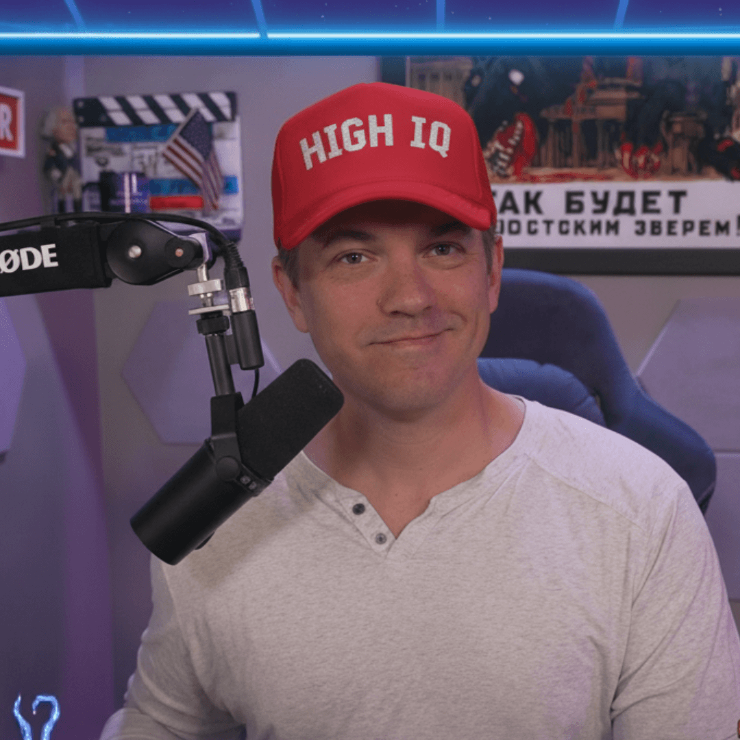 High IQ Foam Trucker Hat — Vintage Lettering Mesh Cap - 4LibertyShop.com