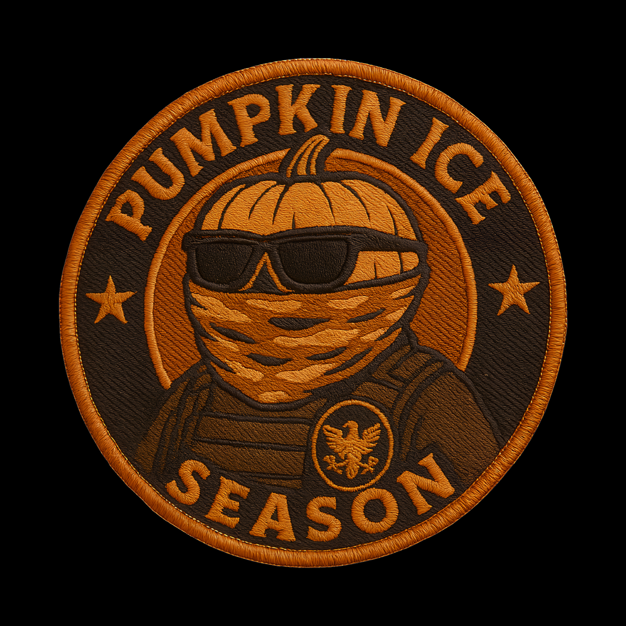 Pumpkin ICE Season Magnet – 5x5 Tactical Fall Flair