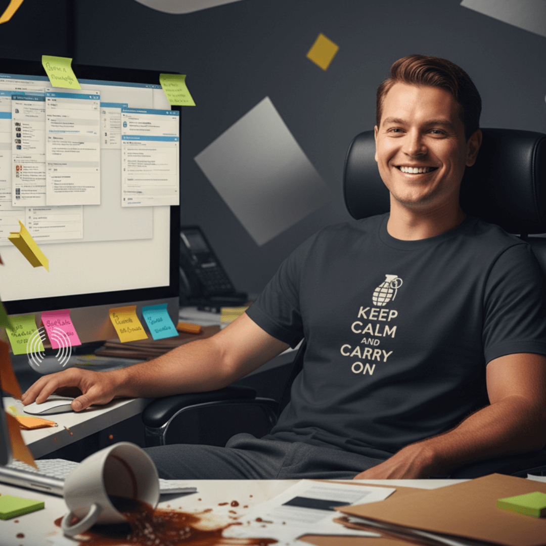 Keep Calm and Carry On T-Shirt - 4LibertyShop.com