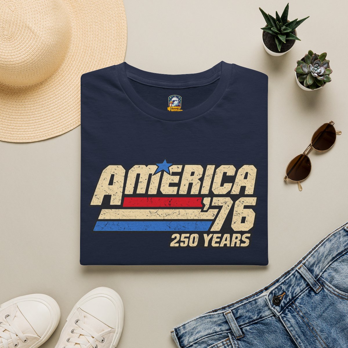 America '76 250 Years T-Shirt - 4LibertyShop.com