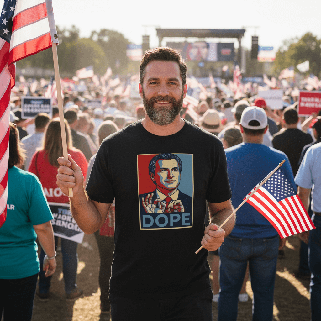 Walton & Johnson: Newsom Dope T-Shirt - 4LibertyShop.com