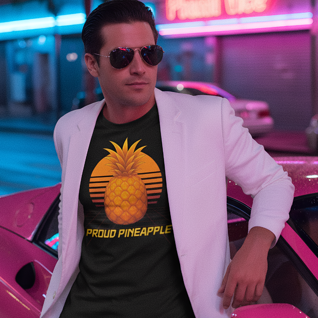 Proud Pineapple Vapor Wave T-Shirt