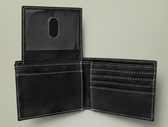 Bi-Fold Wallet – 1776 Betsy Ross Stars Leather Wallet - 4LibertyShop.com