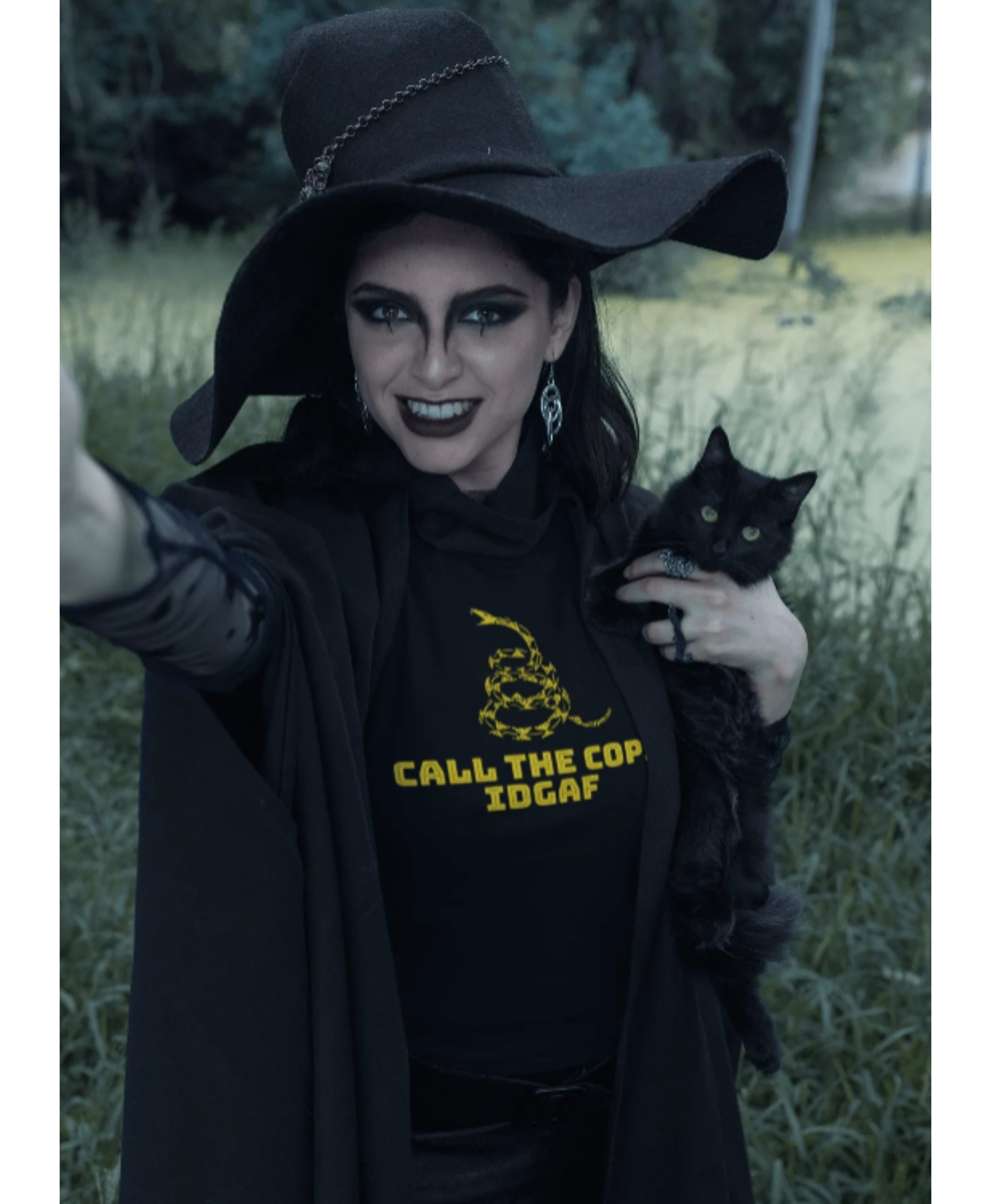 Call The Cops IDGAF Unisex Tee - Gadsden Flag Shirt - 4LibertyShop.com