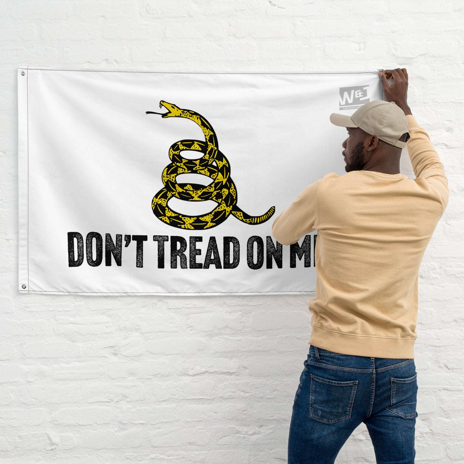 White Gadsden Flag W&J