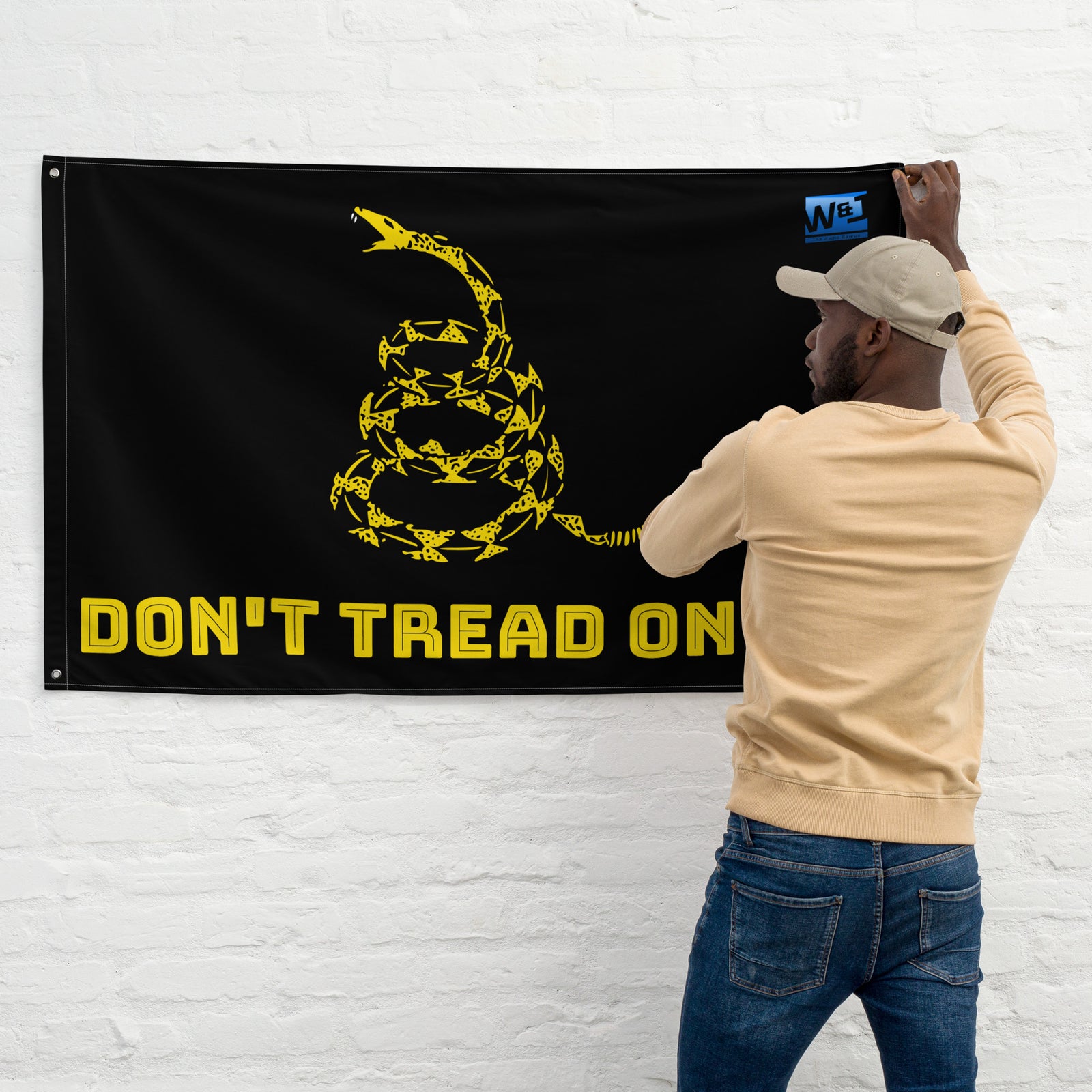 Black Gadsden Flag W&J