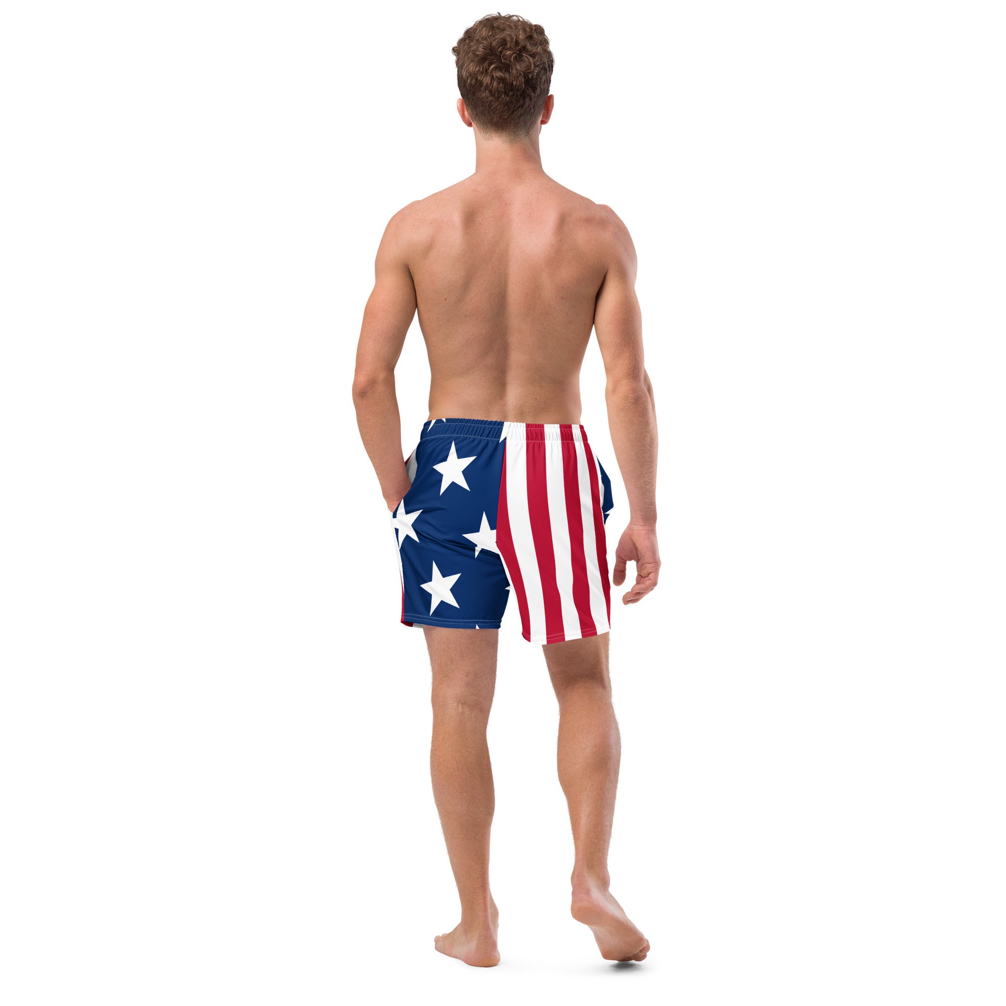 American Chads US Flag Swim Trunks