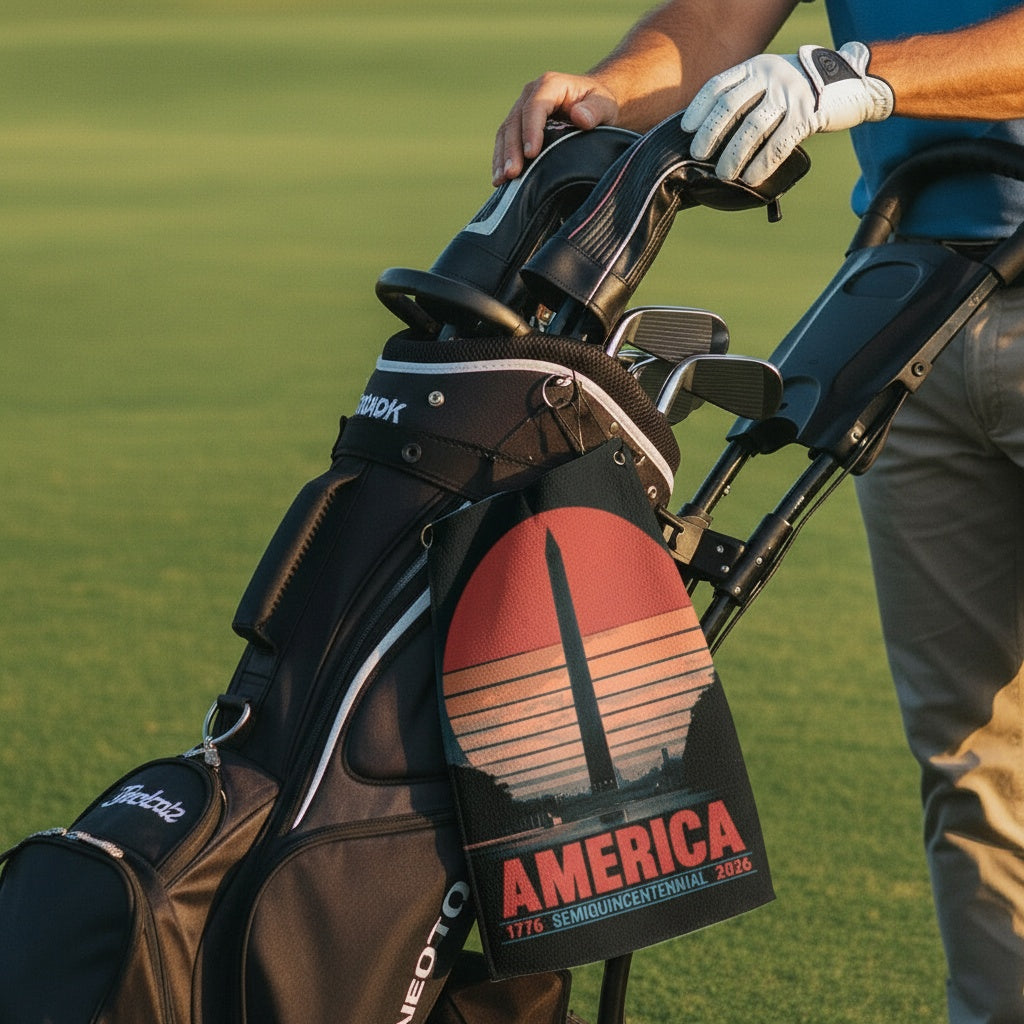 America 1776–2026 Semiquincentennial Golf Towel - 4LibertyShop.com