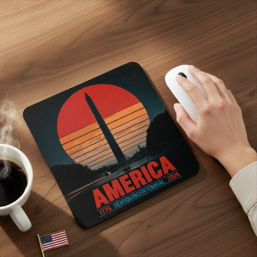 America 1776–2026 Semiquincentennial Mouse Pad - 4LibertyShop.com