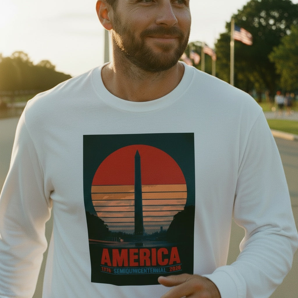 America 1776–2026 Semiquincentennial Long Sleeve T-Shirt - 4LibertyShop.com