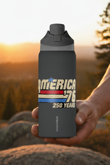 America 76 Water Bottle - Extreme Close Up