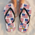 Betsy Ross Flip-Flops – Close-Up Detail Shot