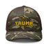 TRUMP Gadsden Snake Camo Trucker Hat – Don’t Tread on MAGA!