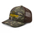 TRUMP Gadsden Snake Camo Trucker Hat – Don’t Tread on MAGA!
