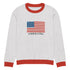 American Flag Since 1776 Knitted crew neck sweater