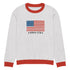 American Flag Since 1776 Knitted crew neck sweater