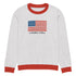 American Flag Since 1776 Knitted crew neck sweater