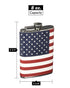 8oz Stitched American Flag Flask