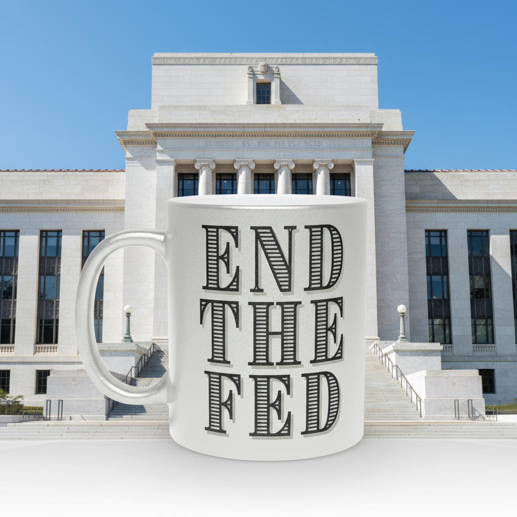 End The Fed Mug at Federal Reserve
