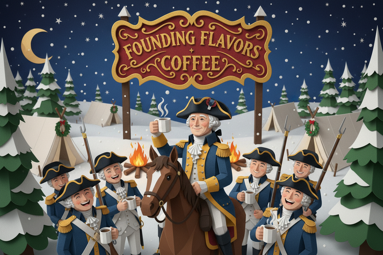 Founding Flavors Coffee Revolutionary War Winter Camp with Washington