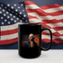 George Washington Prepared for War Mug with Paper Art Flag
