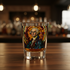 George Washington Stained Glass Shot Glass on Bar Top
