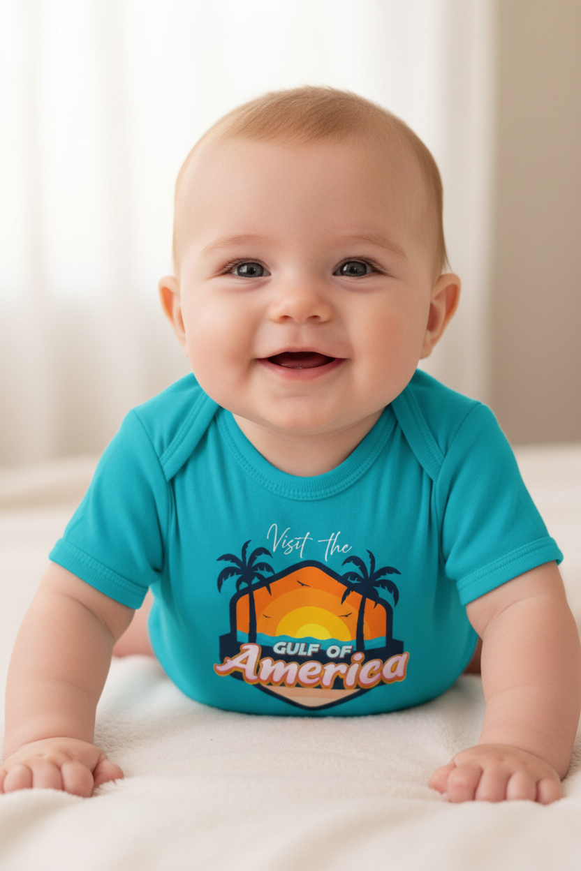 Gulf of America Baby Onesie - Large Product Focus