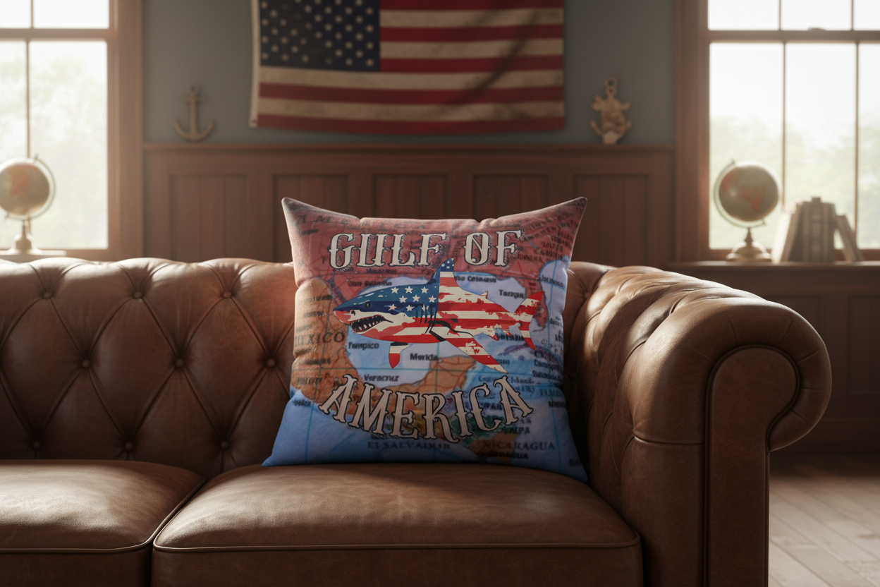 Gulf of America Shark Pillow Lifestyle Photo