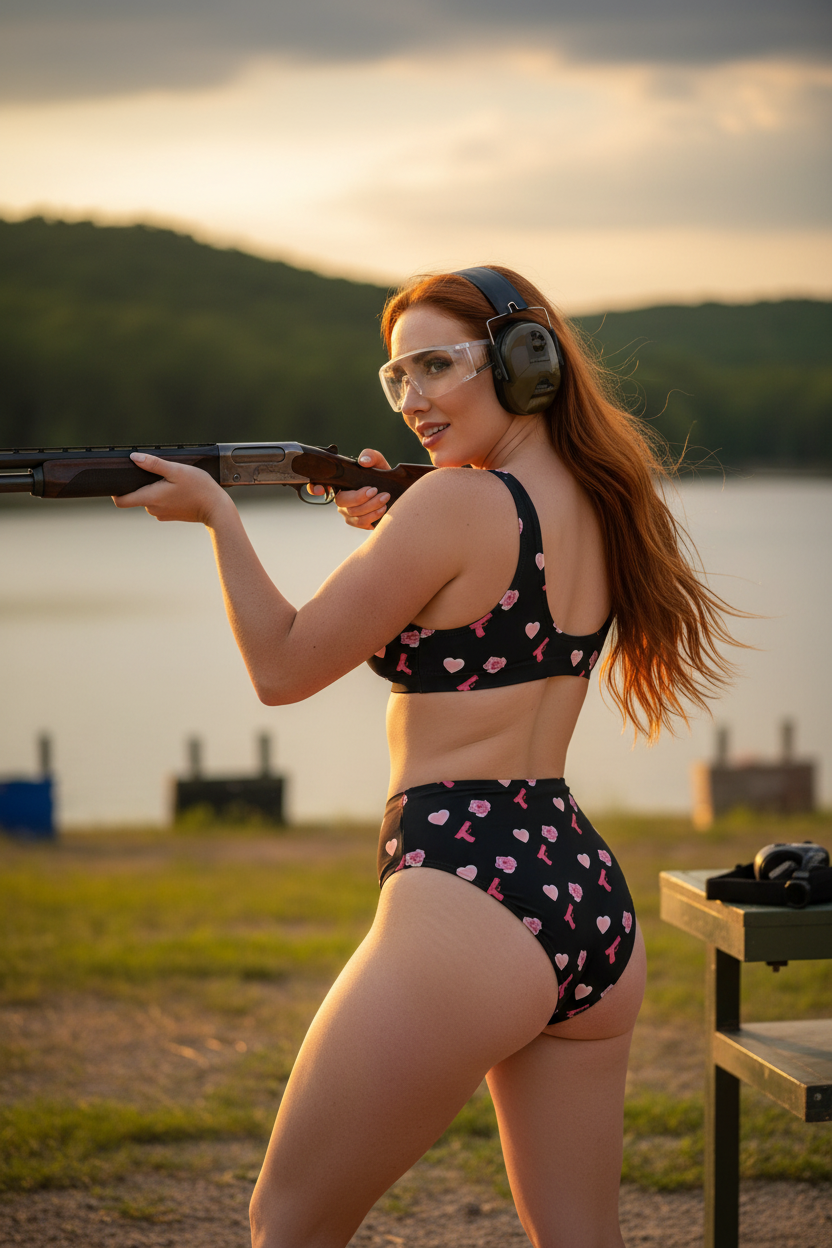 Guns & Roses Bikini - Action Shot - Real Product Design