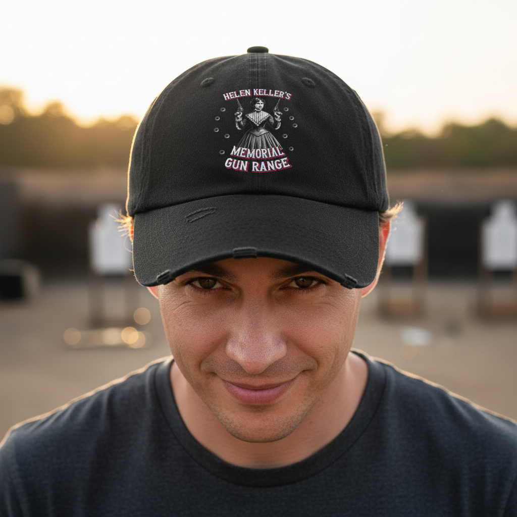 Helen Keller Memorial Gun Range Hat New Lifestyle Mockup
