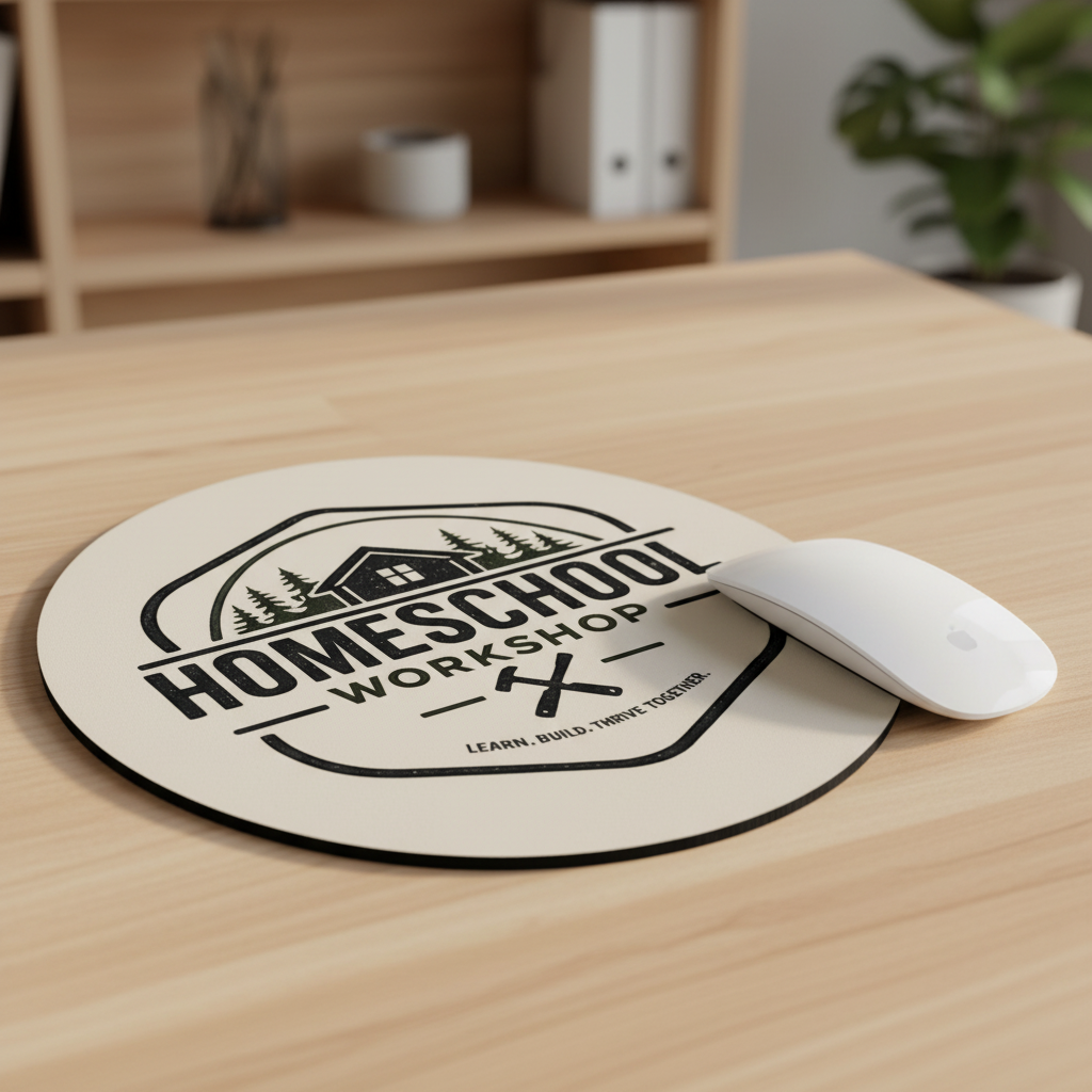 Homeschool Workshop Mouse Pad — Premium Product Mockup