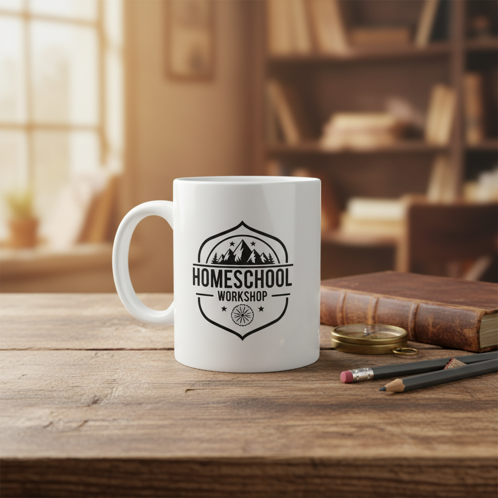 Homeschool Workshop Mug – Premium E-Commerce Mockup