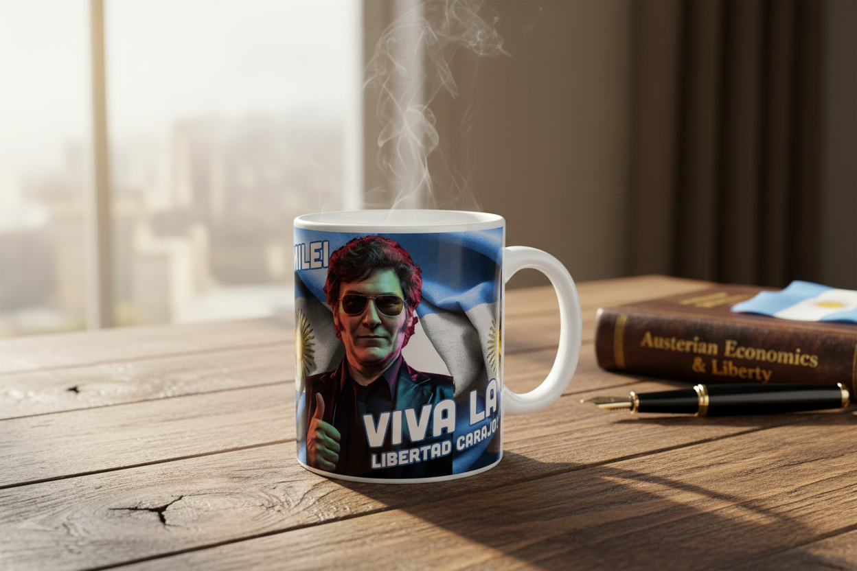 Javier Milei Mug Lifestyle Mockup