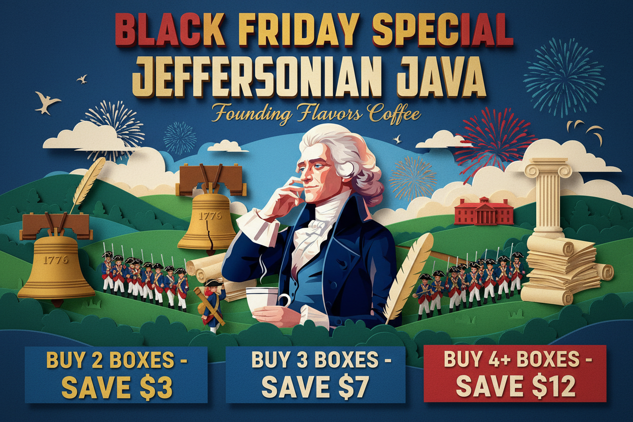 Jeffersonian Java Black Friday Banner - Correct Spelling