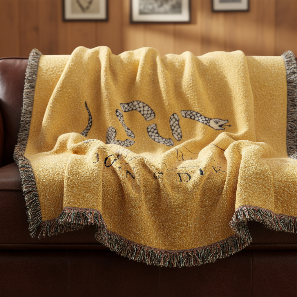 Join or Die Blan![Join or Die Blanket - Close-up Product Shot