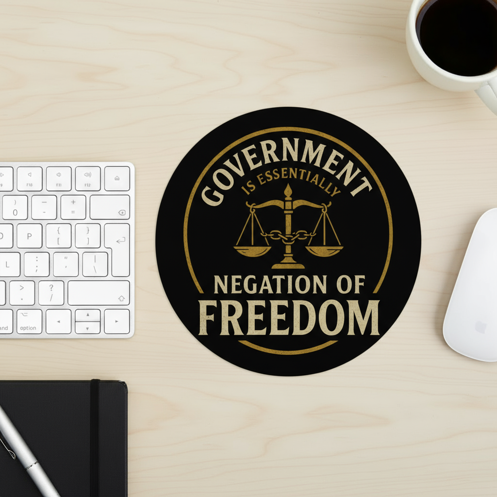 Judge Nap Negation of Freedom mousepad - top-down view without mouse