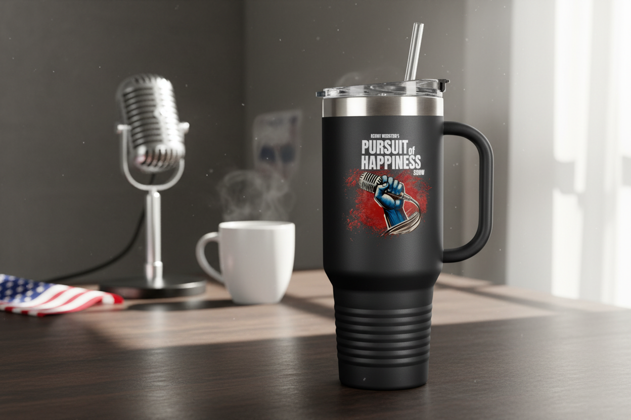 Kenny Webster's Pursuit of Happiness Tumbler 40oz Mockup
