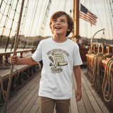 Kids Declaration Tee — Boston Tea Party Ship Mockup