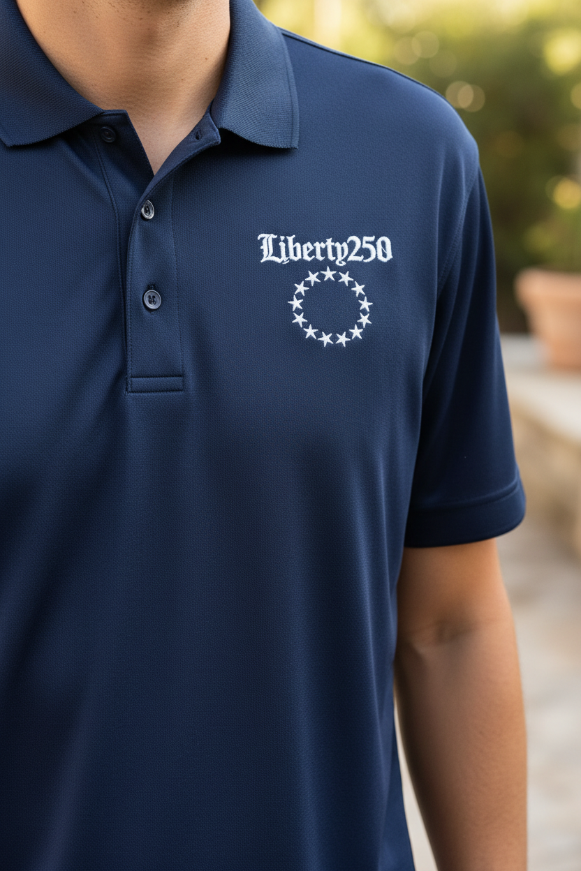 Liberty250 Polo Exact Design Close-Up
