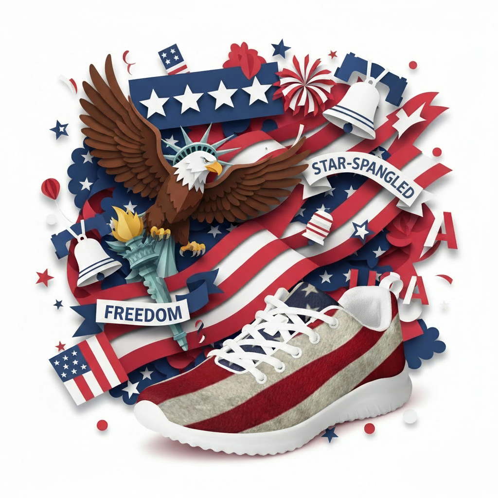Men's Star-Spangled Sneaks: Shoe Off Your Patriotism!