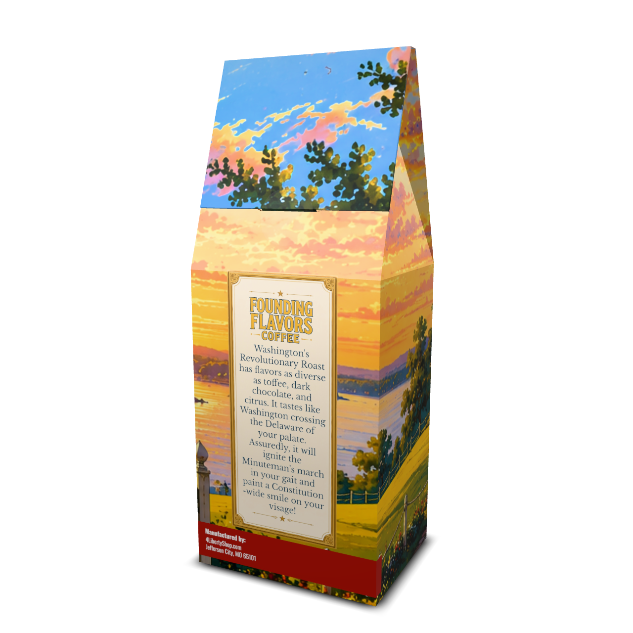 Washington's Revolutionary Roast - Medium Roast - Founding Flavors Coffee - 4LibertyShop.com