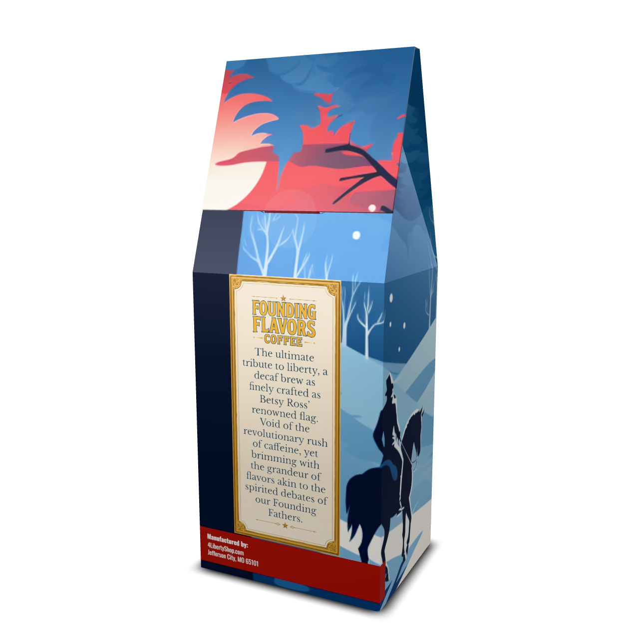 Betsy's Liberty Lullaby - Classic Decaf - Founding Flavors Coffee - 4LibertyShop.com