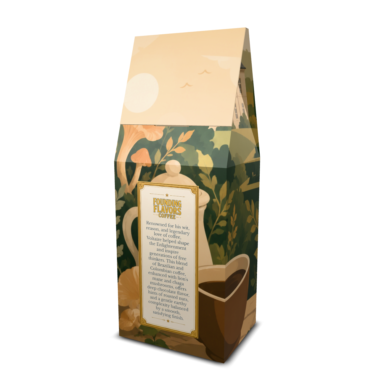 Café Voltaire - Mushroom Medium Roast Coffee - 4LibertyShop.com