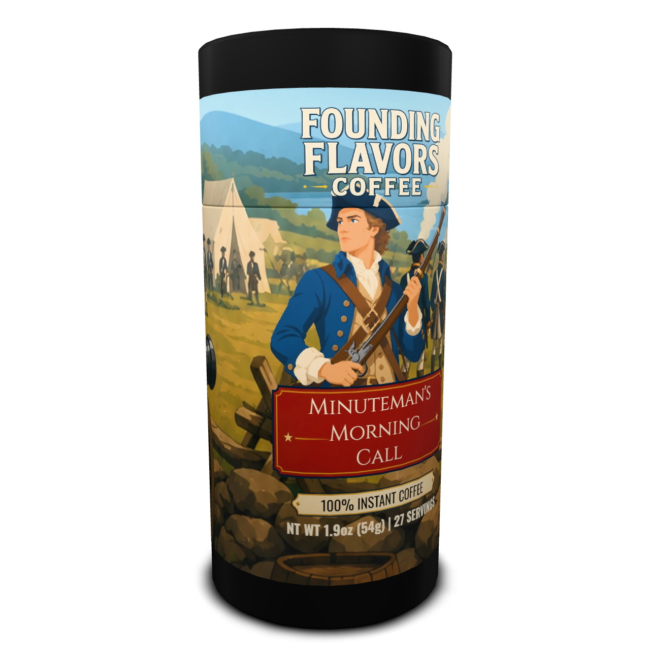 Minuteman's Morning Call Instant Coffee - Founding Flavors Coffee - 4LibertyShop.com