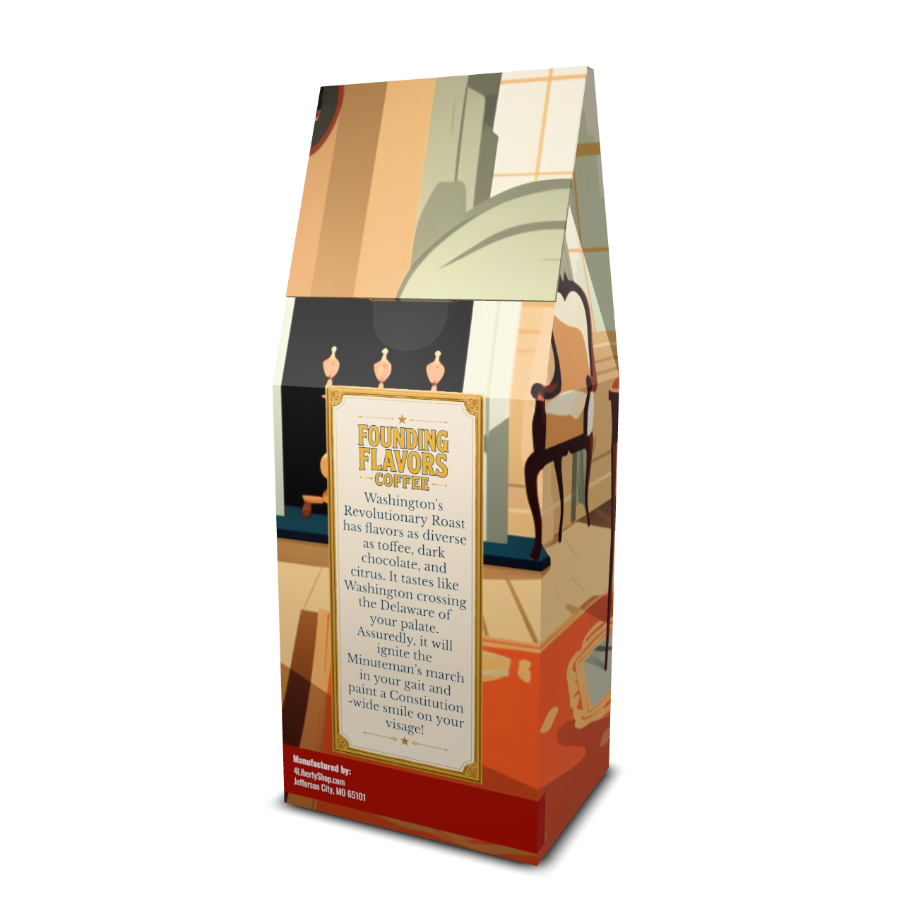 Washington's Revolutionary Roast - Medium Roast - Founding Flavors Coffee - 4LibertyShop.com